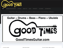 Tablet Screenshot of goodtimesguitar.com